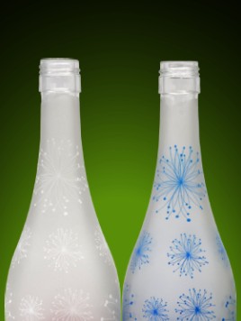 Mateado de Botellas de Vidrio con Serigrafía • Aragonesa de Mateados • Técnica con Serigrafía